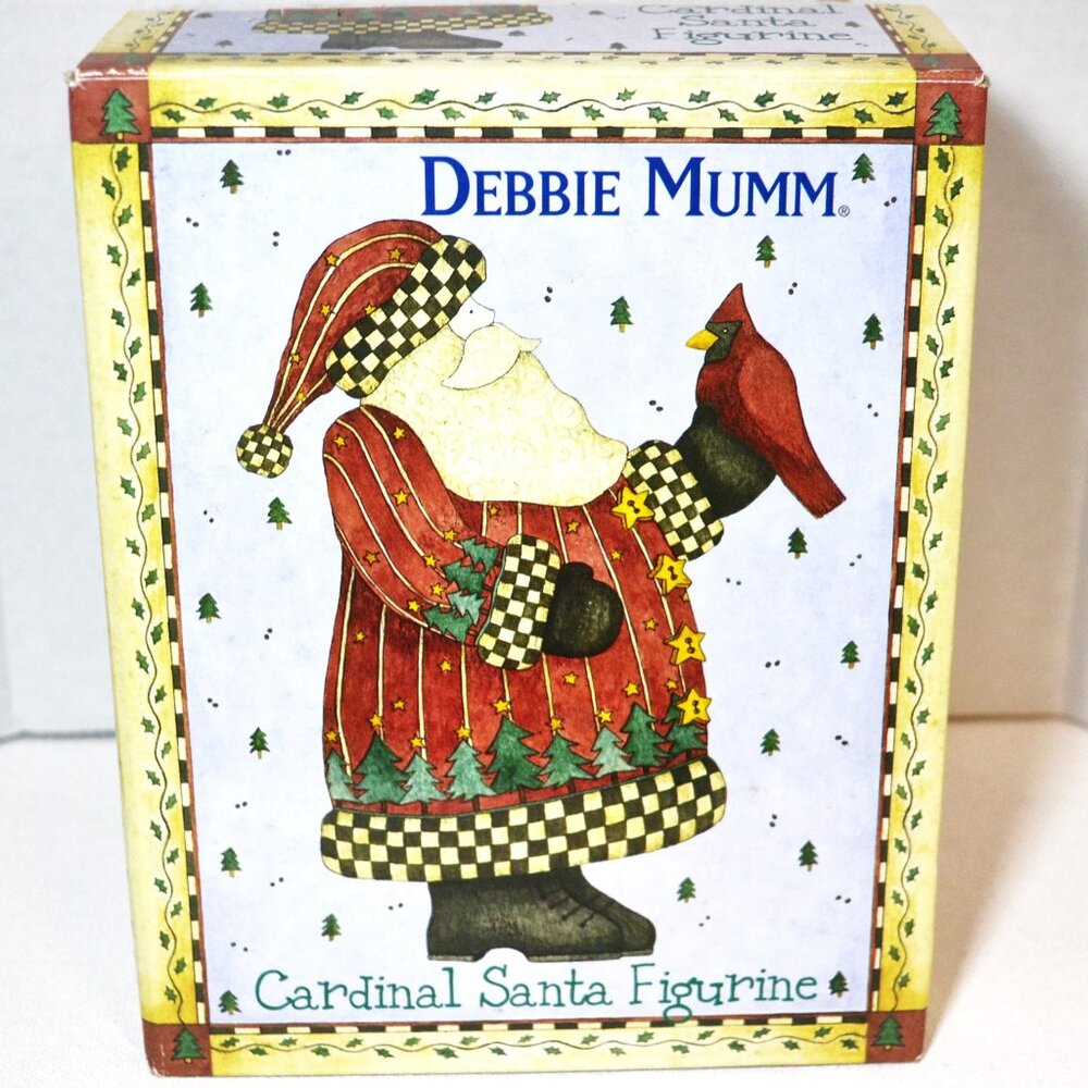 Debbie Mum Santa With Cardinal Figure With Original Box And Certificate